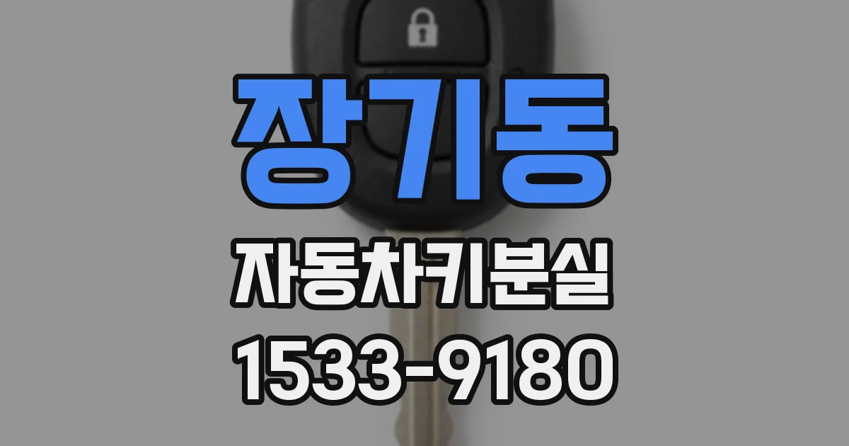 장기동 자동차키분실