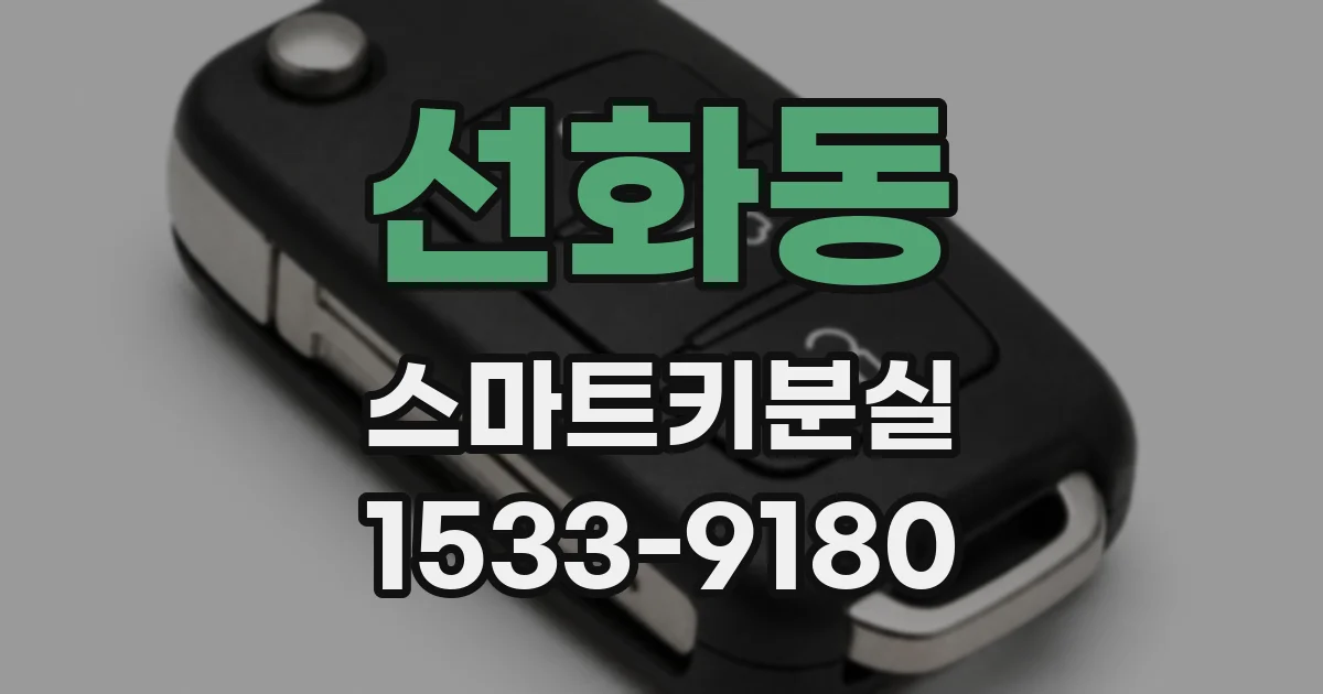 선화동 스마트키분실