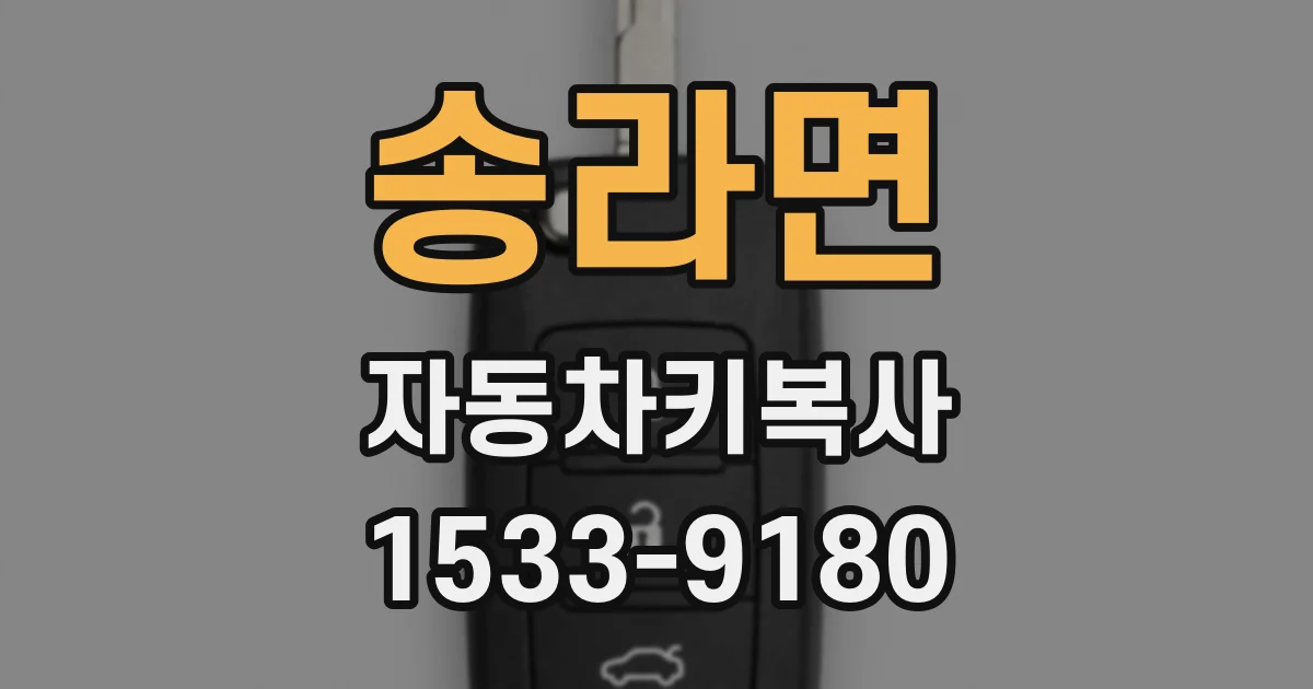 송라면 자동차키복사