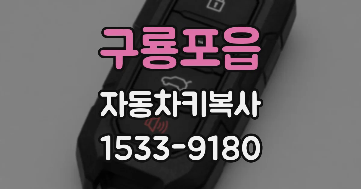 구룡포읍 자동차키복사