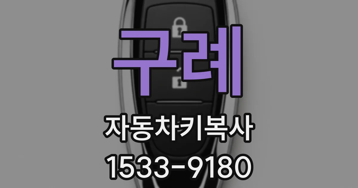 구례 자동차키복사