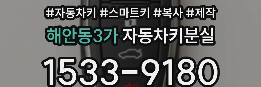 해안동3가 자동차키분실