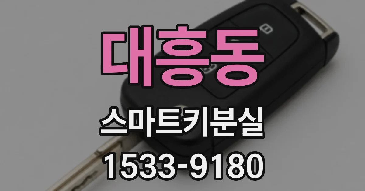 대흥동 스마트키분실