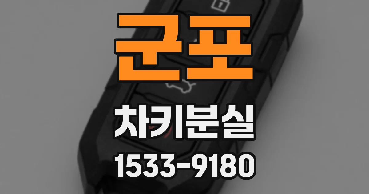군포 차키분실