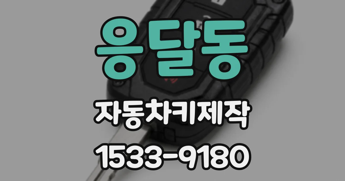 응달동 자동차키제작