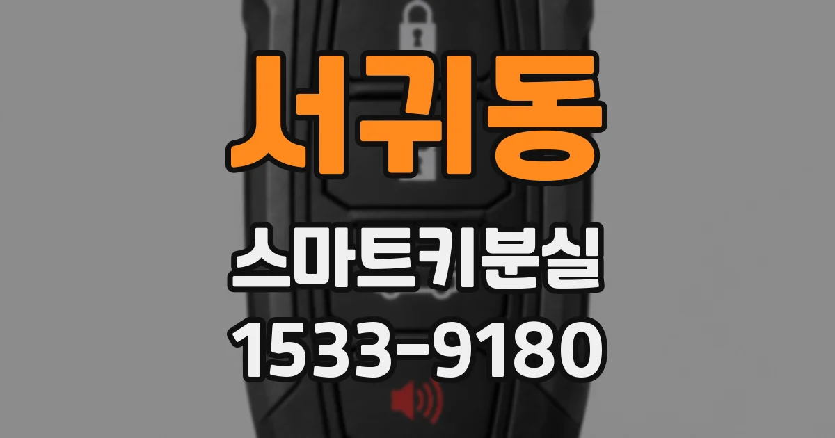 서귀동 스마트키분실