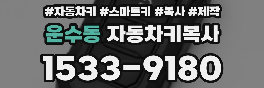 운수동 자동차키복사