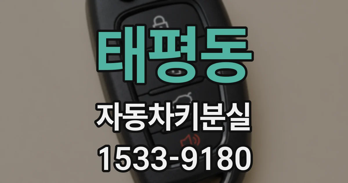 태평동 자동차키분실