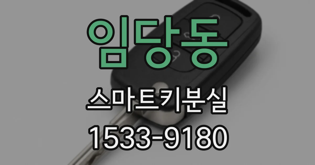 임당동 스마트키분실