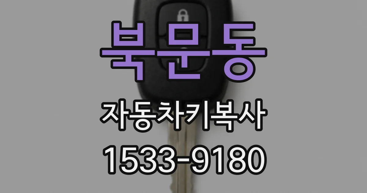 북문동 자동차키복사