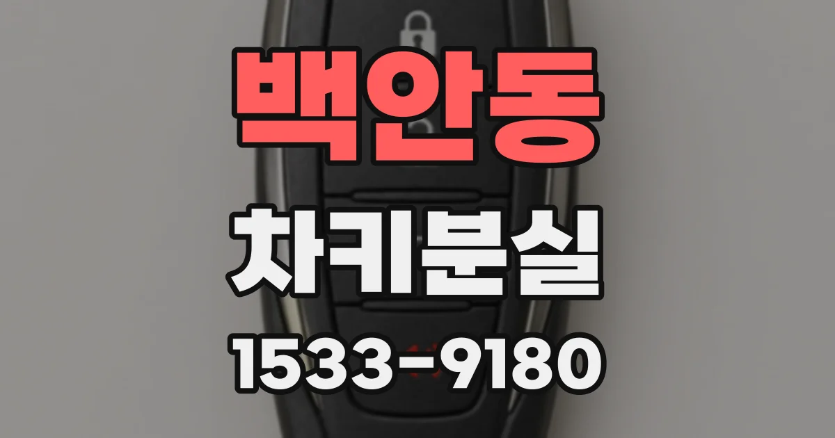 백안동 차키분실