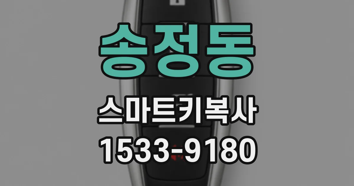 송정동 스마트키복사