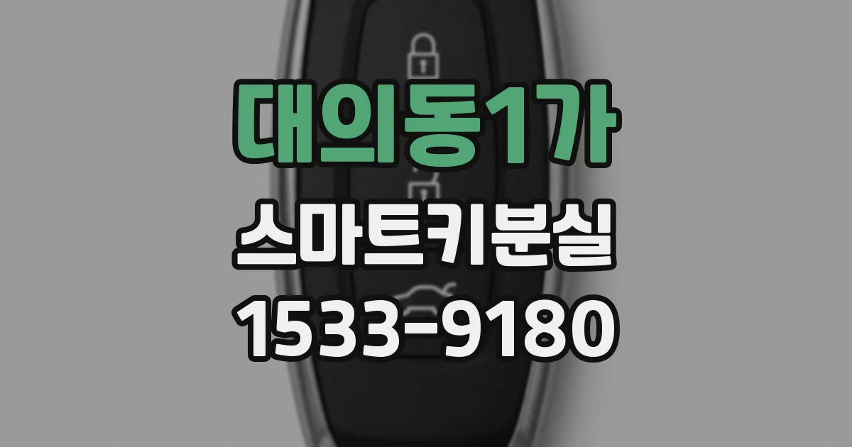대의동1가 스마트키분실