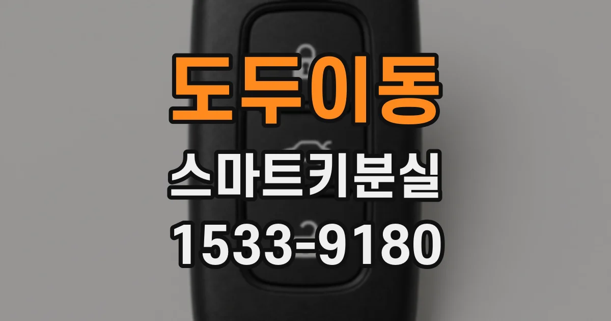 도두이동 스마트키분실