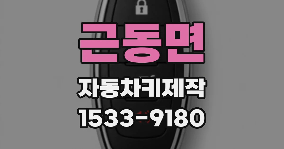 근동면 자동차키제작
