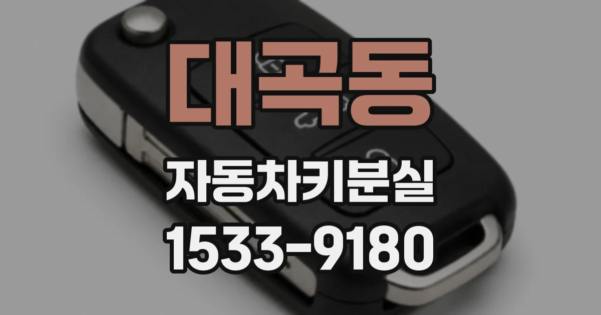 대곡동 자동차키분실