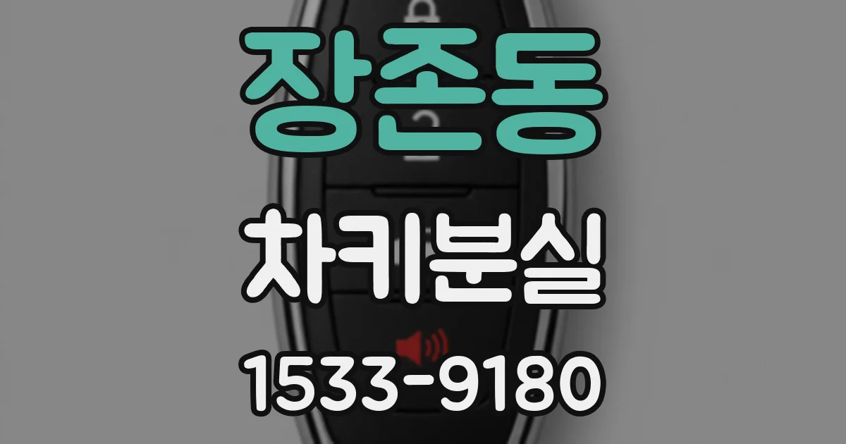 장존동 차키분실