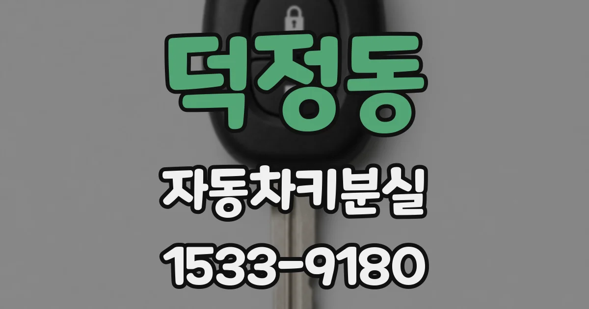 덕정동 자동차키분실