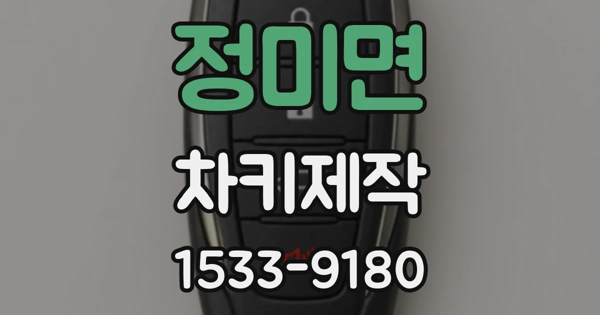 정미면 차키제작