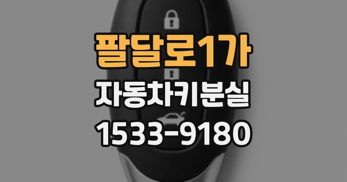 팔달로1가 자동차키분실