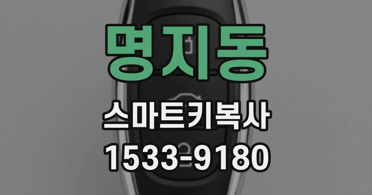 명지동 스마트키복사