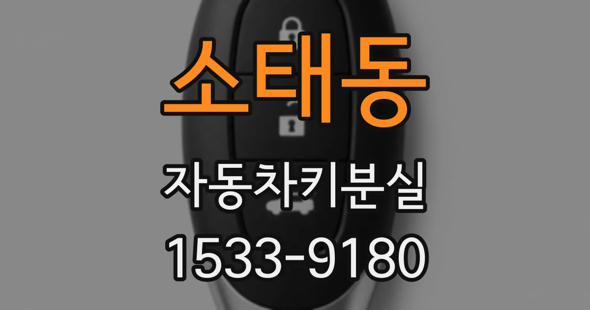 소태동 자동차키분실