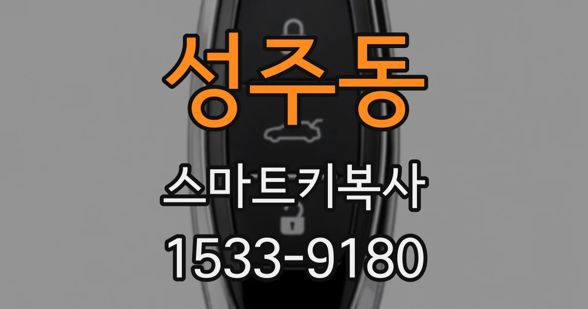 성주동 스마트키복사