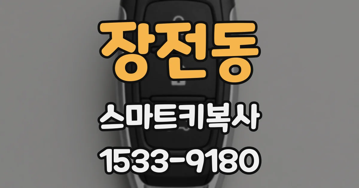 장전동 스마트키복사