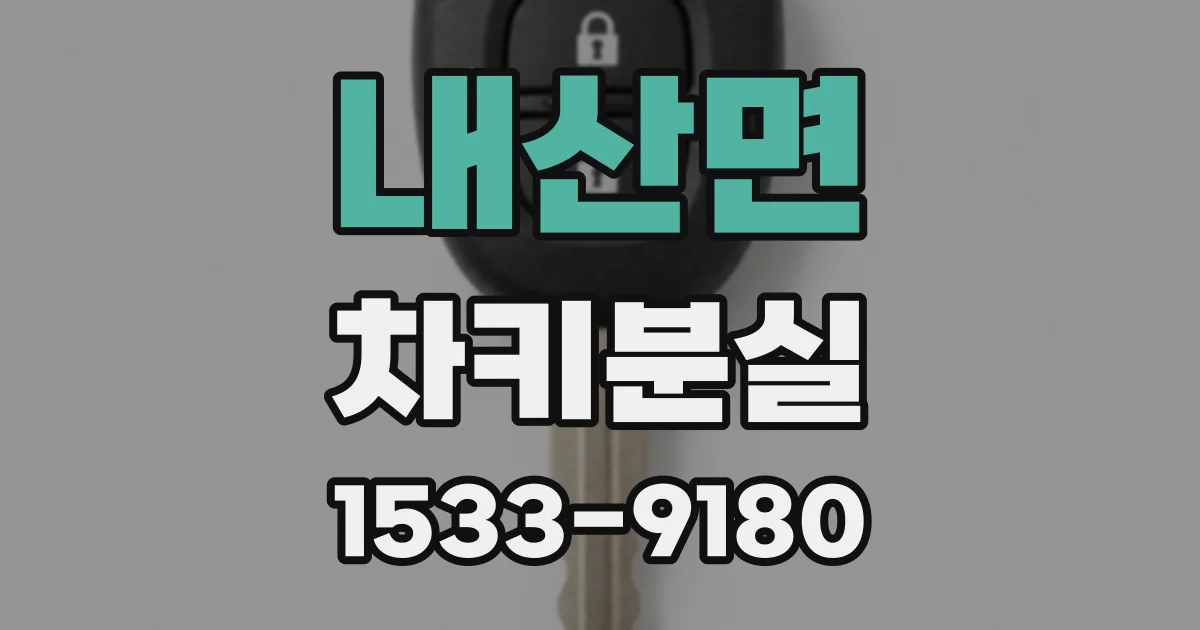 내산면 차키분실