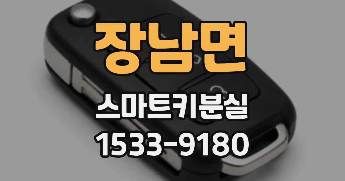 장남면 스마트키분실