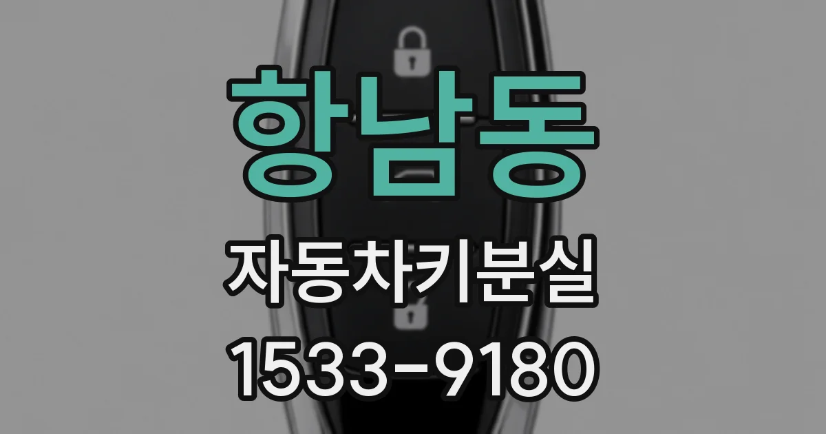 항남동 자동차키분실