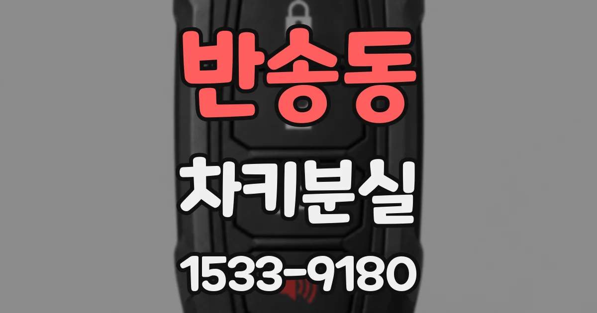 반송동 차키분실