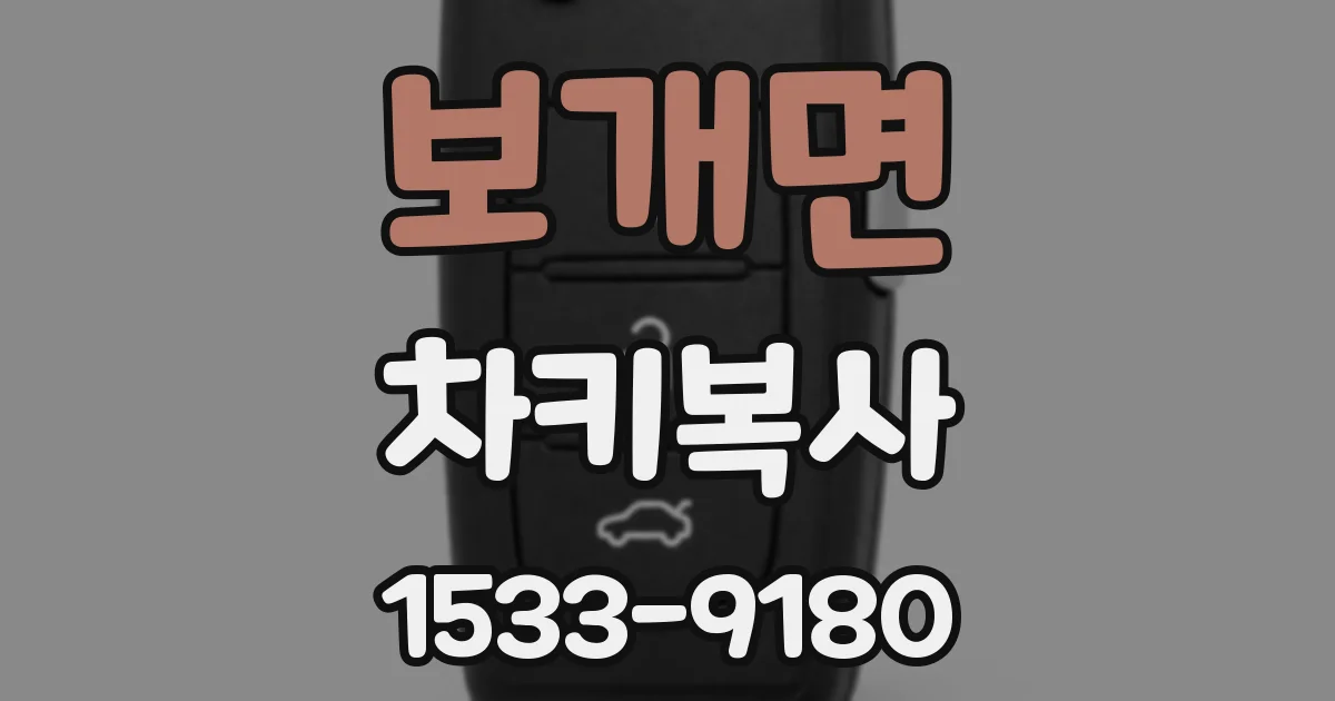 보개면 차키복사