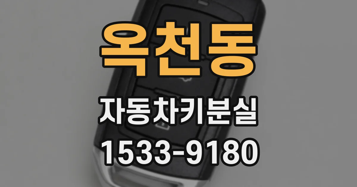 옥천동 자동차키분실