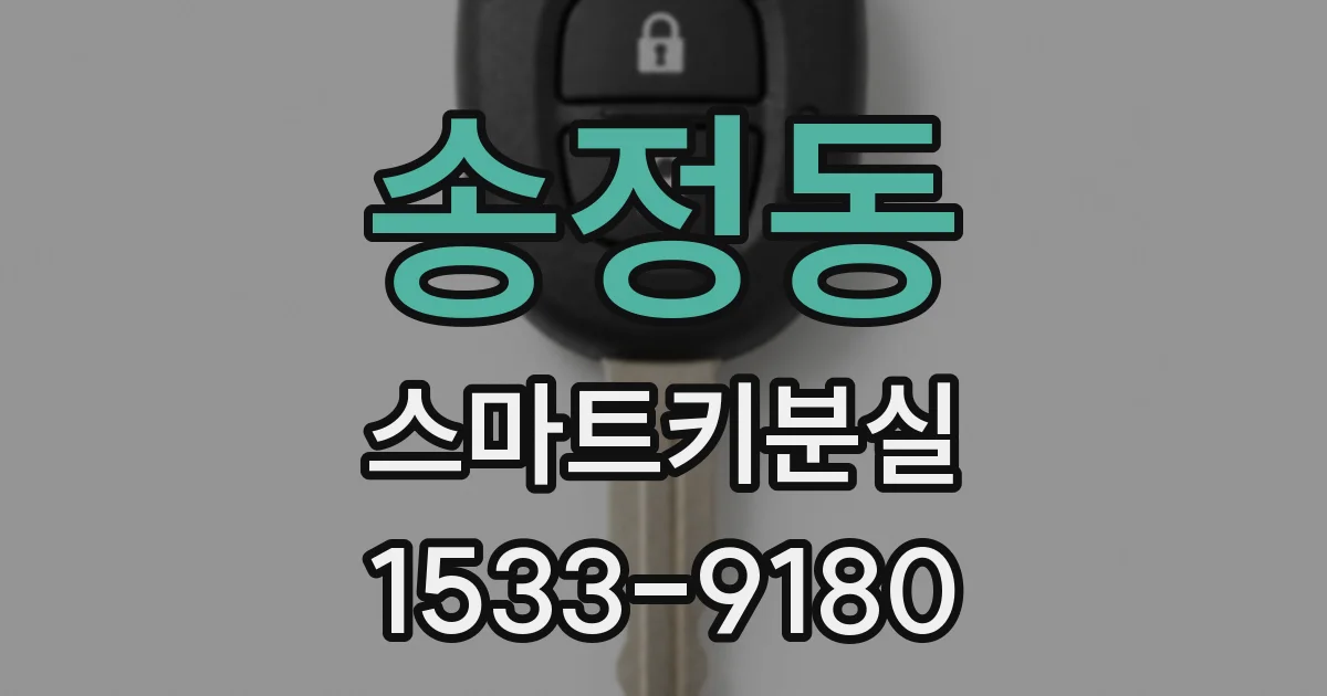 송정동 스마트키분실