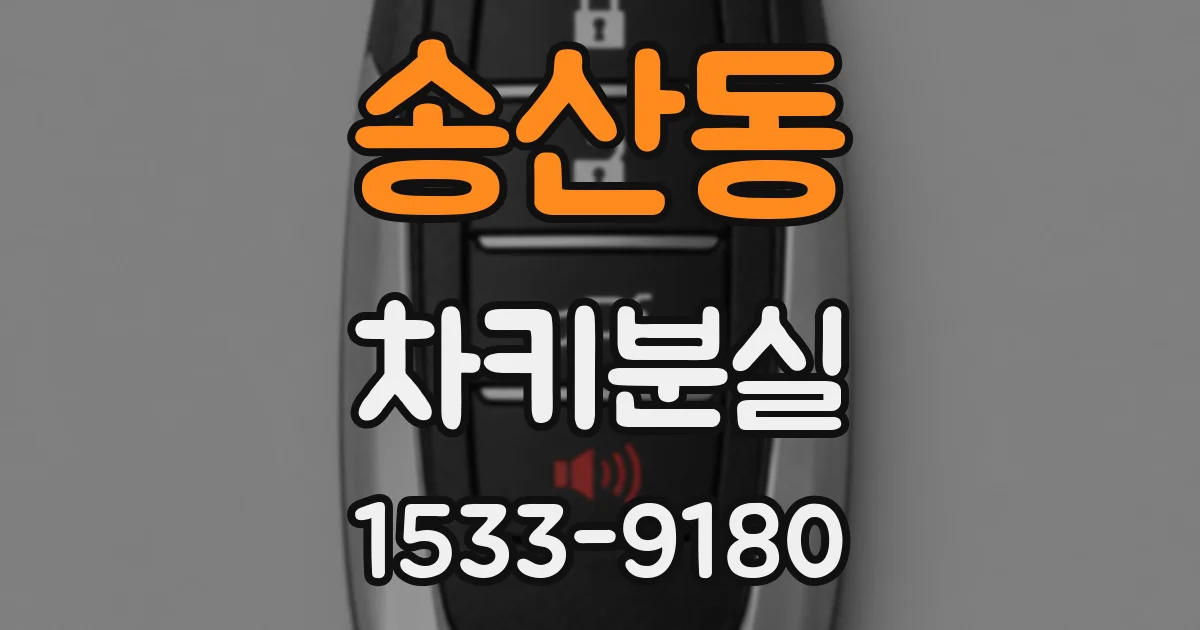 송산동 차키분실