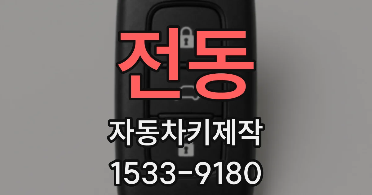 전동 자동차키제작