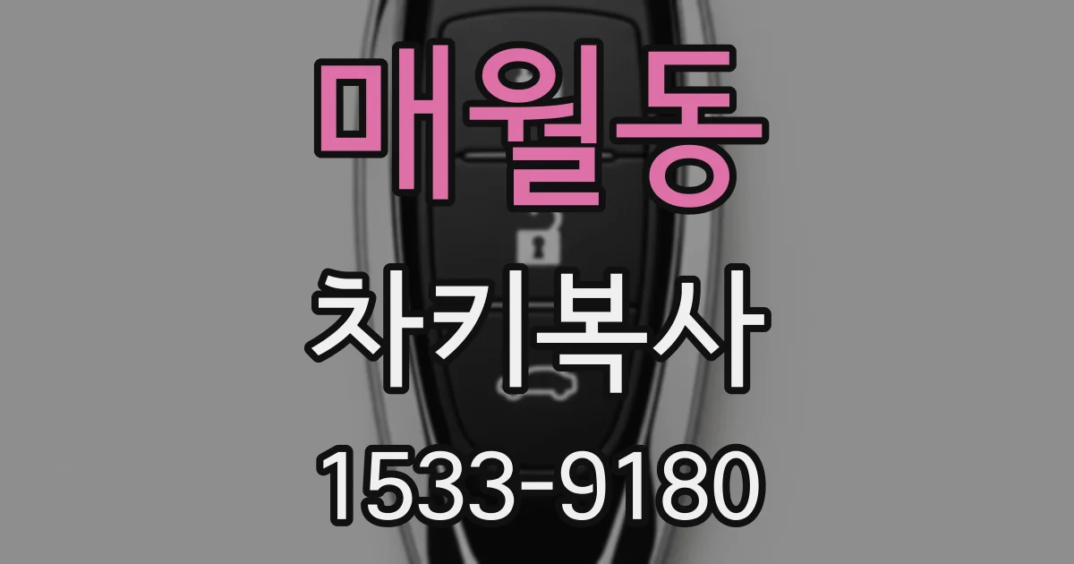 매월동 차키복사