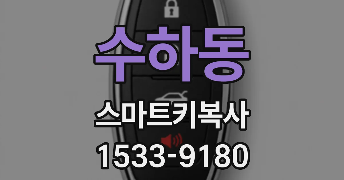 수하동 스마트키복사