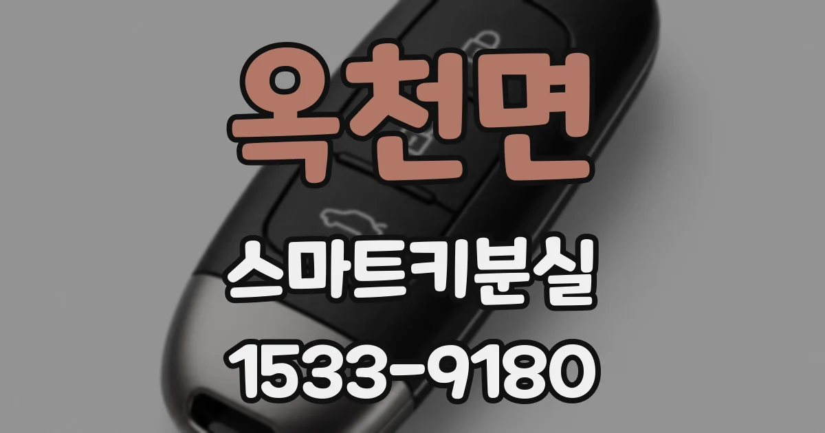옥천면 스마트키분실