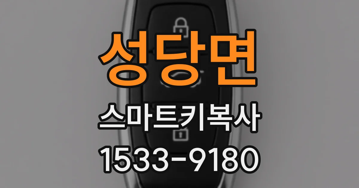 성당면 스마트키복사