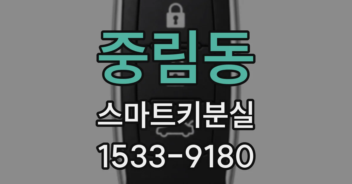 중림동 스마트키분실