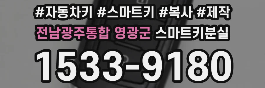 전남광주통합 영광군 스마트키분실