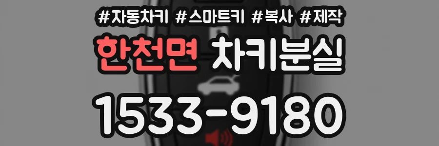 한천면 차키분실