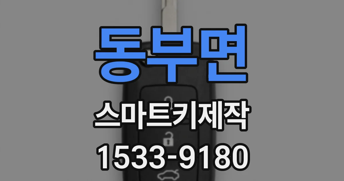 동부면 스마트키제작
