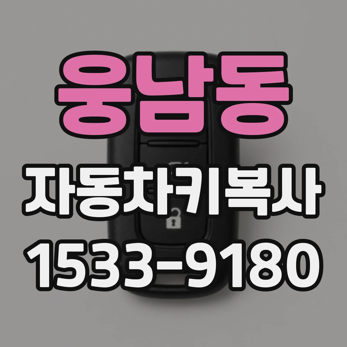 웅남동 자동차키복사