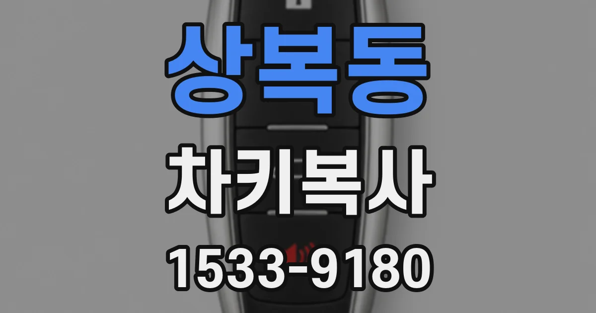 상복동 차키복사