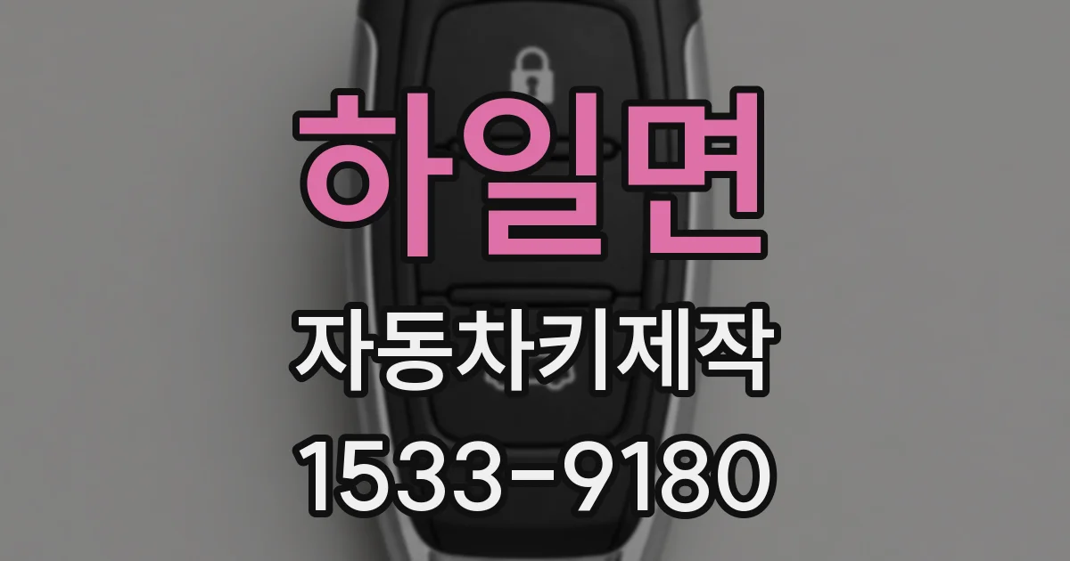 하일면 자동차키제작