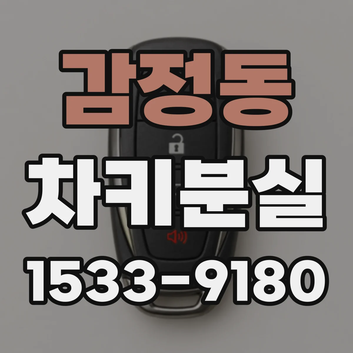 감정동 차키분실