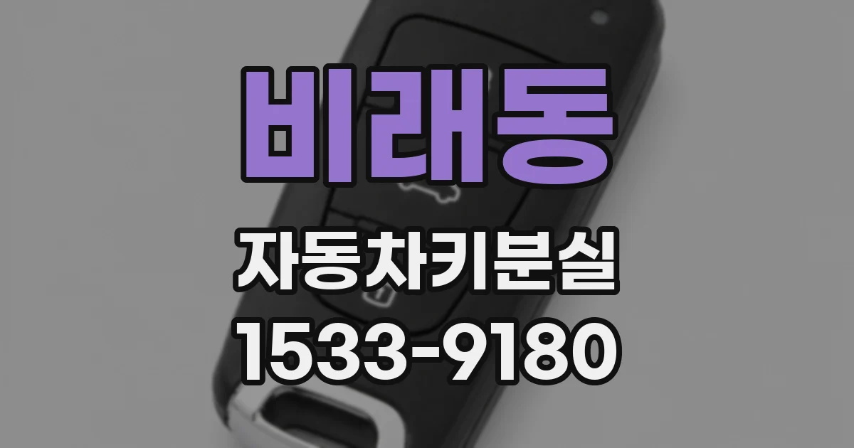 비래동 자동차키분실